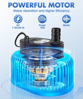 Automatic Pool Cover Pump With Water Sensor For Above Ground Pools, Fast Dry Your Cover After Rain, Sump Pump For Pool Drainage