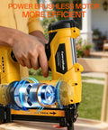 Premium Three In One Cordless Brad Nailer Featuring Zero Hassle Setup showcases a power brushless motor for efficient carpentry.