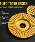 Three Piece Angle Grinder Polishing Pad Kit For Wood Sanding And Finishing with raised tooth design for controlled contact