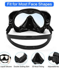 Premium Snorkel Set With Anti Fog Panoramic View Mask And Anti Leak Dry Snorkel Tube For Adults Includes Durable Carry Kit Bag And Quick