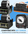 Multiple rock tumblers compatible with Rock Tumbler Grit Kit Pro Grade 10 Pound Refill Media for Polishing Up to 70 Lbs of Rocks.