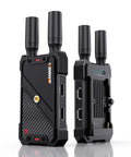 Plug-And-Play Long Range Wireless HDMI Transmitter And Receiver Kit 1080P Full HD, 1300 Ft LOS, dual antennas, front and back view