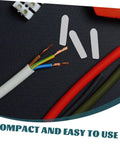 Clear Plastic Screw Covers End Caps Set shown next to electrical cables on dark surface