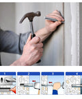 Drop In Anchor Hand Setting Tool For Three Eighths Of An Inch Concrete Applications Zinc Plated Steel Rod In Use On Wall
