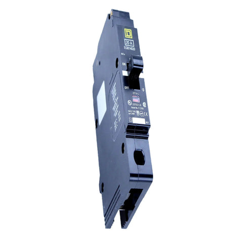 Rock-Solid 277V 20A Miniature Circuit Breaker For Electrical Panels EGB14020 Compatible, 1-Pole Unit side view