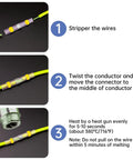 Step-by-step guide using 400Pcs Solder Seal Wire Connectors Kit With Heat Shrink Butt Connectors Solderstick Waterproof Electrical Junction Kit For Marine Boat Truck Wiring 26 6 Gauge Easy To Use No Soldering Crimping Heat Gun Required
