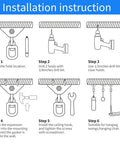 Installation instructions for Heavy Duty Hammock Hanging Kit With 360 Degree Swivel Stainless Steel 1000 Pound Capacity Swing Hooks