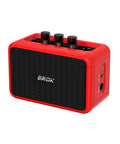 Mini 5W Electric Guitar Practice Amp With Clean And Overdrive Modes, Bluetooth Streaming, Headphone Jack, Red Portable Indoor Amp