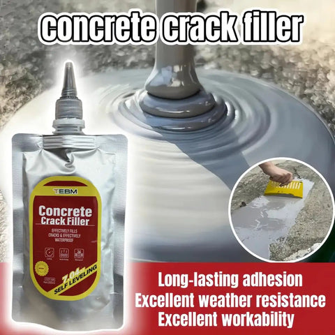 Tough As Nails Concrete Crack Filler That Stands Firm Under Running Water With A Flow Resistant Water Feature Compound Reliable For Pond Basin Restoration And Repair, showing application on damp surface.