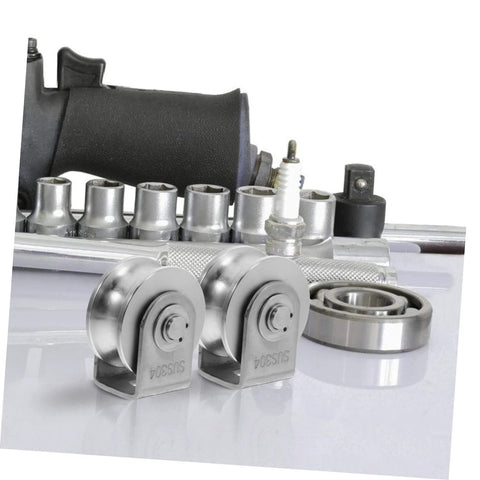 Stainless Steel Bearing Pulleys For Sliding Doors Set Of Two Heavy Duty Wire Rope Wheels Industrial Track Rollers