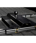 Universal Gooseneck Ball Plate Towing Adapter For In Bed Fifth Wheel Rails With A Two And Five Sixteenths Inch Offset Hitch Ball
