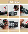 How to set Heavy Duty 4 Digit Combo Cable Lock With Resettable Braided Steel Wire and Smooth Protective Jacket.