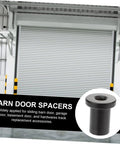 Five Piece Barn Track Spacers Set For Sliding Doors, Flat Track Hardware Wall Mounts, Heavy Duty Wall Supports For Garage And Basement