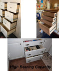 Installed Built Tough 30 Inch Drawer Slides 260 Lb Capacity Full Extension Side Mount Undermount Ball Bearing Steel Rails