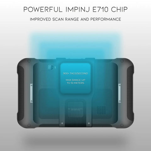 Rugged Android RFID Scanner Tablet Workhorse With Impinj E710 UHF Reader And Zebra SE4710 Barcode Scanner Android 13