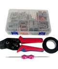 237 Piece DT Series Pro Grade Waterproof Connector Kit With Ratchet Crimping Pliers And Terminal Removal Tool, IP68 connectors