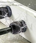 Waterproof 40 Pack Half Inch Cable Glands Pass Through Cord Grip Connector Kit showing water resistance on enclosure