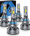 Beast Mode Bright Ultra Bright 9005 9006 LED Driving Light Bulbs One To One Size Easy Install CANbus Ready Pack Of 4 For HB3 HB4