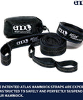 Atlas Suspension Straps from the All-In-One OneLink Hammock Shelter System With DoubleNest Hammock Atlas Suspension Straps Guardian Bug Net ProFly Rain Tarp And Stakes Packable Lightweight Gear For Easy Setup Camping Backpacking And Outdoor Adventures, showcasing durable construction and compact design.