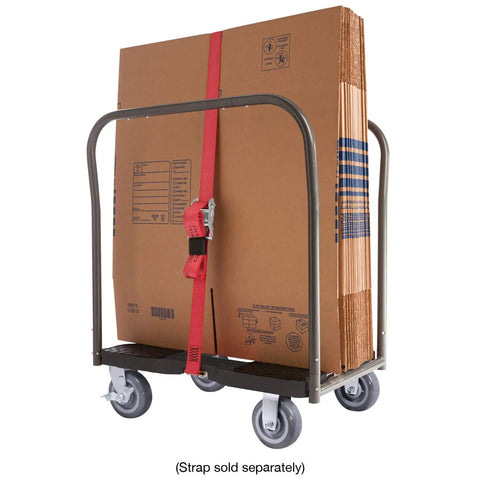 Heavy Duty Panel Cart Dolly With Black Steel Frame And Grip Grabbing 6 Inch Swivel Casters Hassle Free Moving Gear For Contractors And Movers Optional E Strap Safety Lanyard Included