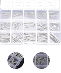 304 Stainless Steel Split Cotter Pins Kit, 15 Varieties, Total 300 Or 450 Pcs, 150 Pcs Per Set