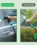 Solid Garden Hose Repair Kit With 20 To 30 Pieces Of Connector Adapters And Pipe Fittings For Leaky Hoses, Features Durable One Piece Construction That Seals Tight to Stop Drips and Keeps Water Flow Smooth All Outside, hose spray test and repaired end fitting