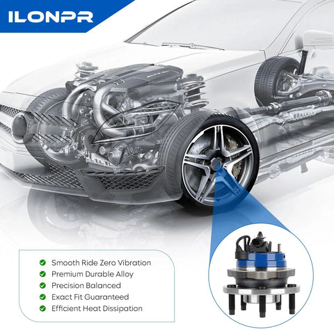 Front Wheel Bearing Hub Assembly Fits Chevy Malibu 2004 2012 Cobalt 2008 2010 HHR 2008 2010 Pontiac G6 2005 2010 Saturn Aura 5 Lug With ABS Sensor Included 1 Pc