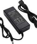 12V 8A DC Power Supply Adapter 96W Wide 100 To 240V AC Input To DC Transformer 3 Prong US Plug Barrel Jack 5.5mm By 2.5mm Safe Over Voltage Over Current Short Circuit Protections Rock Solid For CCTV Routers LED Gear with cord