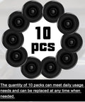 10 Pack Trailer Wheel Hub Dust Caps And Grease Plugs Rubber Construction EZ Lube Compatible Fits 1.98 Inch OD display