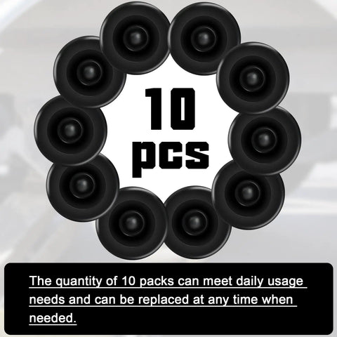 10 Pack Trailer Wheel Hub Dust Caps And Grease Plugs Rubber Construction EZ Lube Compatible Fits 1.98 Inch OD display