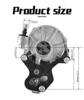 AULINK vacuum pump front view; silver metal housing with black mounting bracket for automotive use (2.0L/2.5L).