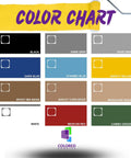 Color chart for Metallic Colored Epoxies 18 Inch Epoxy Trowel Spreader Tool For Epoxy Resin Floors And Walls Pro Grade Epoxy Tool