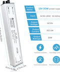 Rugged 12V 30W LED Power Supply With IP67 Waterproof Rating Outdoor Ready LED Driver Transformer From 110V AC To 12V DC