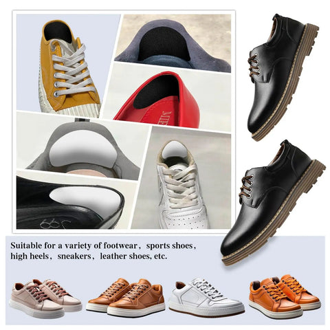 4 Pair Self Adhesive Shoe Hole Patches For Holes In Sneakers Leather Shoes And High Heels Heel Repair Kit Durable Microfiber