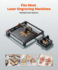 ACMER honeycomb laser bed 300x300mm with aluminum backing plate, two laser beds shown.