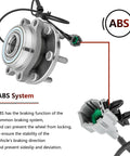 Front Wheel Hub Bearing Assembly For Nissan Frontier 2005 To 2019, Pathfinder 2005 To 2012 with ABS sensor and wires shown