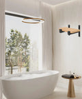 L Shaped Shelf Bracket Set With Stainless Steel Build And Screws For Space Saving Floating Shelves in modern bathroom setup