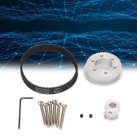 Beefy Aluminum Alloy Synchronous Gear And Belt Kit For Electric Skateboards With A 3 To 1 Gear Ratio Durable Transmission Easy Install