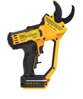 Go To Cordless 20V Pruning Shears With 1.5 Inch Cutting Capacity Nonstick Blades For Quick Smooth Cuts Ergonomic Comfort Grip Up To 1,100 Cuts Per Charge Great For Small Branches Shrubs Flowers And Fruit, yellow cordless pruner side view