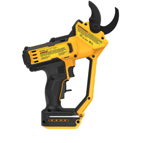 Go To Cordless 20V Pruning Shears With 1.5 Inch Cutting Capacity Nonstick Blades For Quick Smooth Cuts Ergonomic Comfort Grip Up To 1,100 Cuts Per Charge Great For Small Branches Shrubs Flowers And Fruit, yellow cordless pruner side view