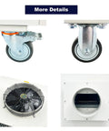 Heavy Duty Portable Industrial Air Conditioner For Warehouse And Shop 61000 BTU Commercial Spot Cooler features wheels and fan details.