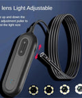 Pro Grade Dual Lens Wireless Endoscope For Engine Bay And Pipe Inspections features adjustable light, flexible cable, and HD camera.