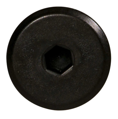 Hard to Find Black Flat Head Hex Bolts for Furniture, Cabinetry, and DIY Projects, 1/4 Inch 20 Threads, 2.75 Inch Length, top view