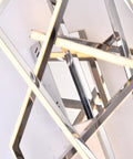 Super Clean Chrome Finish And Bright White Panels Super Sleek Led Wall Sconce That Really Hits Different With Cozy 3000k Glows Easy Install And Solid Build Quality For Any Space, close-up view of modern chrome LED wall sconce.