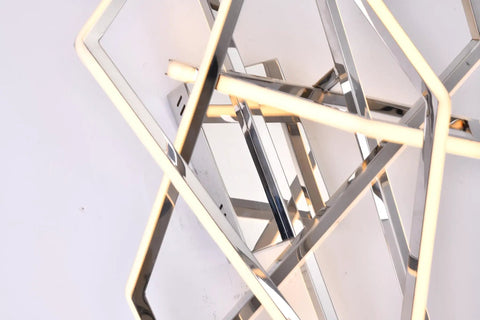 Super Clean Chrome Finish And Bright White Panels Super Sleek Led Wall Sconce That Really Hits Different With Cozy 3000k Glows Easy Install And Solid Build Quality For Any Space, close-up view of modern chrome LED wall sconce.