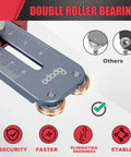Thin Rip Jig For Table Saws And Routers, Safe Quick Narrow Strip Rip Guide For Repetitive Cuts, Durable Aluminum