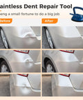 Three Piece Auto Dent Repair Kit With 4.9 Inch Large Puller And 2.4 Inch Small Pullers, Aluminum Car Dent Remover, Versatile Suction Cup Lifter For Dings, Dents, Hail Damage, Glass And More on car dent before and after