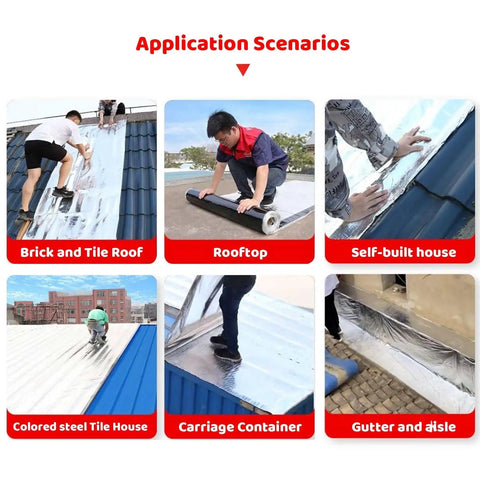 Application scenarios of Heavy Duty Asphalt Roofing Tape That Kicks Leaks To The Curb With Heat Reflective Aluminum Foil.