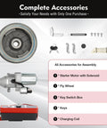 Honda GX340 GX390 Electric Start Kit with flywheel, starter motor, solenoid, key switch box, keys, charging coil