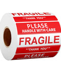 Fragile Stickers 2x3 Inches For Shipping And Moving With Permanent Adhesive 500 Labels On One Roll Please Handle With Care Do Not Drop Warning Labels